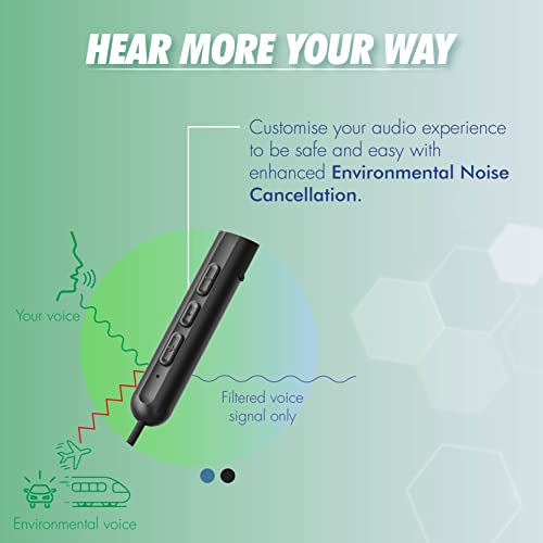 Wings Sling100, Bluetooth Wireless In Ear Earphones With Mic 5.1 Environmental Noise Cancellation, Vibration Alert 20 Hours Playtime - Black, (Wl-Sling100-Blk) - Image 3