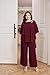 Hanna Nikole 2 Piece Chiffon Pantsuits for Mother of Bride Mother of The Bride Pant Suits Plus Size Wine Red 16 Plus
