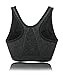 FLORATA Sports Bras for Women Zip Front Sports Bra Wireless Post-Surgery Bra