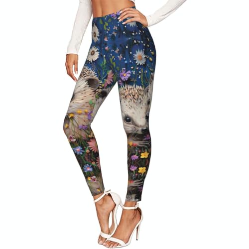 Leggings de compresión alivio fatiga piernas mallas suaves erizos