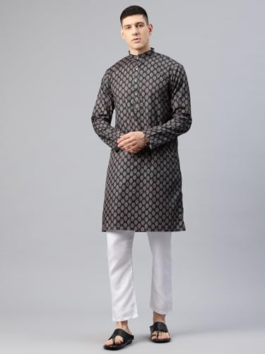 Image of Luxrio Kurta Set for Men Cotton Blend Kurta with Pyjama Set Ethnic Set