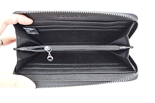 Gothic Bastet Zip Around Wallet Faux Leather Clutch Sphynx Cat Occult Goth3