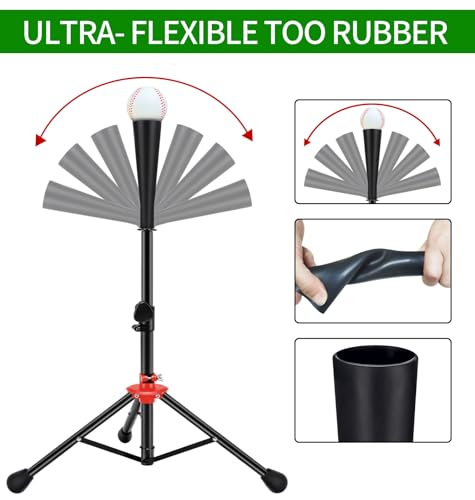Image of 7x7ft /8x8ft Baseball Softball Net with Steel Frame for Batting, Hitting, Pitching, Portable Baseball Batting Net with Carry Bag, Great for All Levels