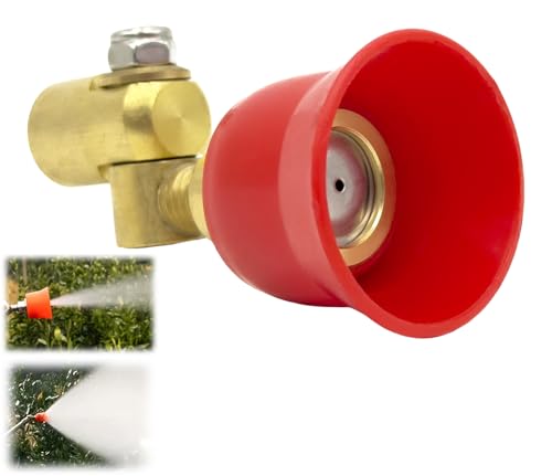 Image of Adjustable Brass Sprayer Nozzle with Windproof Cap | 2 Spray Modes High-Pressure Mist & Vortex Nozzle for Agriculture Sprayer Pump, Garden, Grass Sprinkling & Multi-Function Fogger