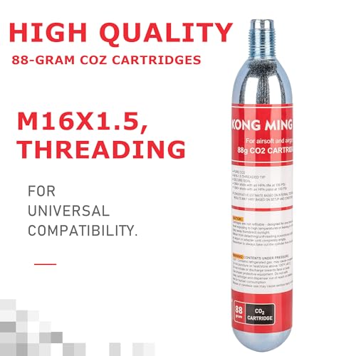 High-Grade 88 Gram CO2 Cartridges for Paintball and Airsoft Guns