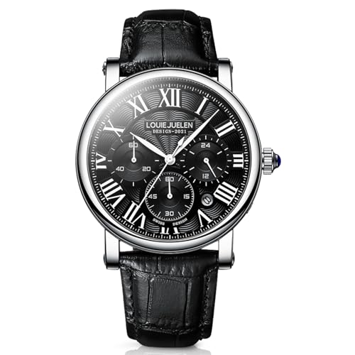 Montre calendrier et date eYotto pour homme qui cherche la précision du quartz