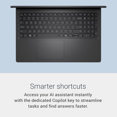 Image of Dell 15 Laptop D15260-15.6-inch FHD Display, Intel Core Ultra 5 Processor 225U, Intel Graphics, 16GB Memory, 512GB SSD, AI Copilot Hotkey, Windows 11 Home with Microsoft 365 Personal (1 Year)