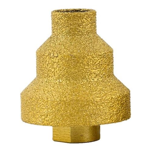 Cpolebev Broca de Diamante para Chaflán de 20-35-50 Mm, Amoladora Angular, con Rosca M10 para Agrandar Mármol, Azulejo, Mampostería, Hormigón, Porcelana