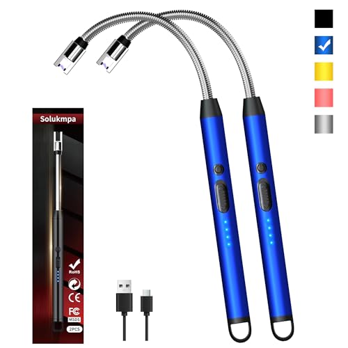 2-Pack USB-C Rechargeable Single-Arc Lighter