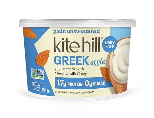 Kite Hill Plain Unsweetened Greek Syle Yogurt, 16 Oz
