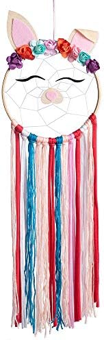 Ricdecor Dream Catcher for Kids, Cute Handmade Rabbit Dream Catcher kit, Bedroom Wall Hanging Decoration Ornament Craft