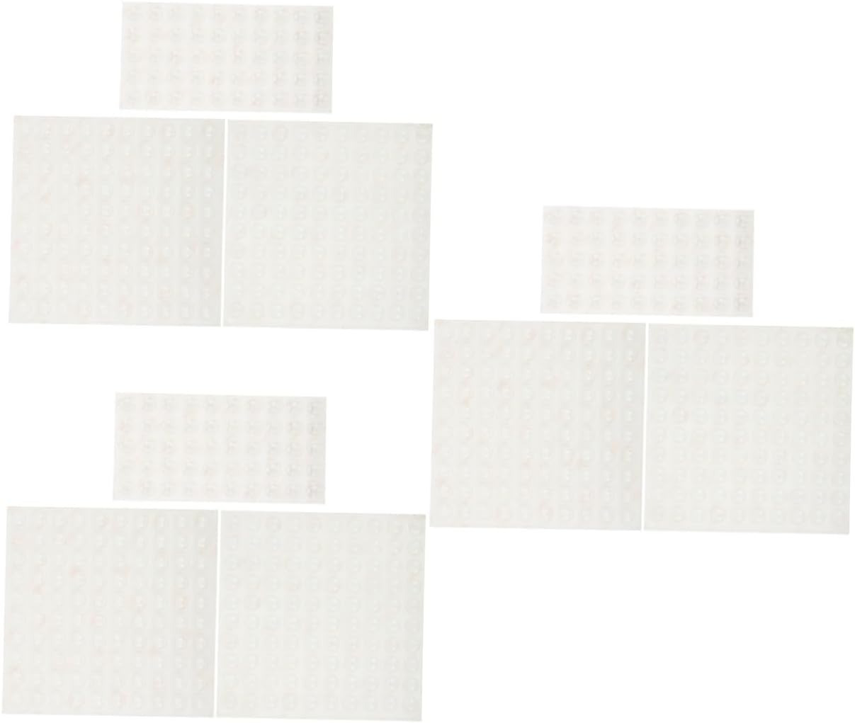 HOMSFOU 750pcs Self Adhesive Bumpers Pads Sound Dampening Silicone Buffer Pads for Cabinets Doors