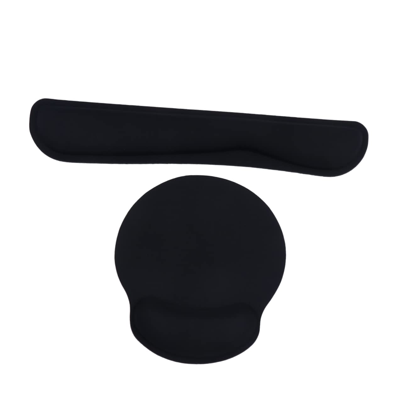 2sätze Memory Handauflage Set Teiliges Ergonomisches Mauspad Tastatur Handballenauflage Für Verbesserten Komfort Und Unterstützung Für Büro Gaming Schwarz