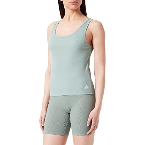 adidas Débardeur Vert Olive Femme Cover