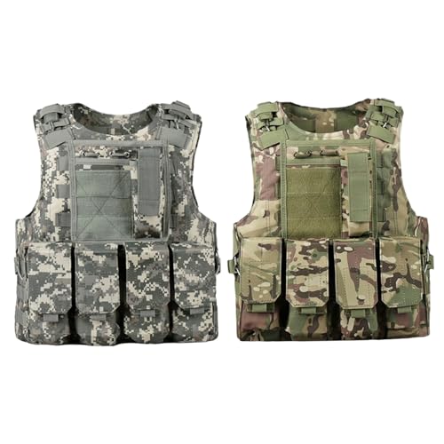Gilet airsoft multifonctionnel Molle réglable pour porte-plaque - 7