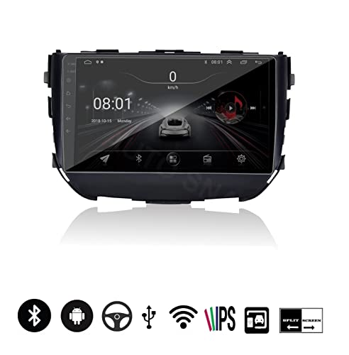 Image of AUTO SNAP 9 Inches 22cm Touch Screen Android 12 Gorilla Glass IPS Display Car Stereo with 2GB RAM /16 GB ROM GPS /Wi-Fi /Navigation /Steering Wheel Controls Mirror Link Compatible for Maruti Suzuki Brezza