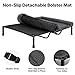 Veehoo Hundeliege Outdoor XXL Waschbar, Flauschiges Hundeliege mit Abnehmbarem Polster, Erhöhtes Hundebett Hundesofa mit Rutschfesten Füßen für Drinnen Draußen, Grau 150 x 94 x 20 cm