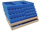 Las bandejas y bases KR están pegadas con adhesivo específicamente formulado para garantizar la durabilidad. Las bandejas KR están fabricadas con espuma suave de alta resistencia que garantiza la máxima protección para tus miniaturas. Las bandejas KR Pick&Pluck tienen bordes más paredes internas pegadas, a diferencia del patrón de rejilla que no lo hace. Esto proporciona estabilidad adicional para las bandejas y te permite llevar muchas más figuras y vehículos que los pick&pluck convencionales.