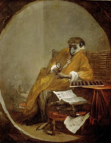 Affiche Jean Baptiste Siméon Chardin toile animal antique 60x90cm