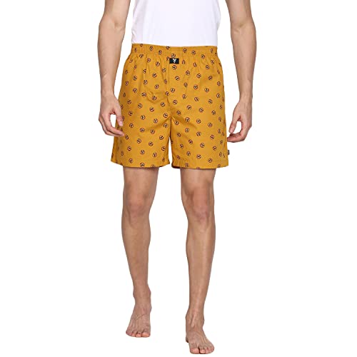 Image of Van Heusen Men Boxer Shorts- Pack of 2 | 100% Mercerized Cotton for Softer handfeel | Relaxed Fit | Dual Pockets | Superior Lustre | Slide Slits for Extra Ease of Movement | Fun Prints | Style 10112