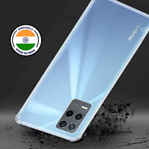 Image of COVERBLACK Rubber Back Cover for Vivo realme RMX3241 / 8 5G - Transparent