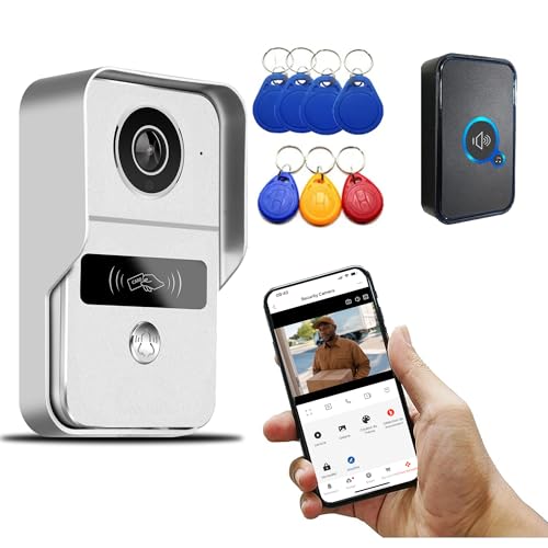 KONX Portier Video KW02C V4 2MP 1080p Tuya interphone WiFi RJ45 POE, Relais Portail, Badge RFID