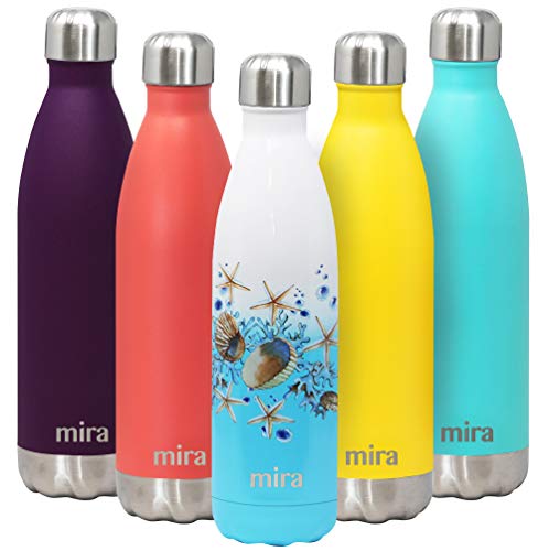 MIRA 25 Oz Insulated Metal Water Bottle | Stainless Steel Double Walled Vacuum