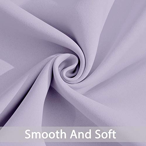 Yakamok Lilac Room Darkening Thermal Insulated with Grommet Blackout Curtains for Bedroom, 52Wx108L inch,2 Panels