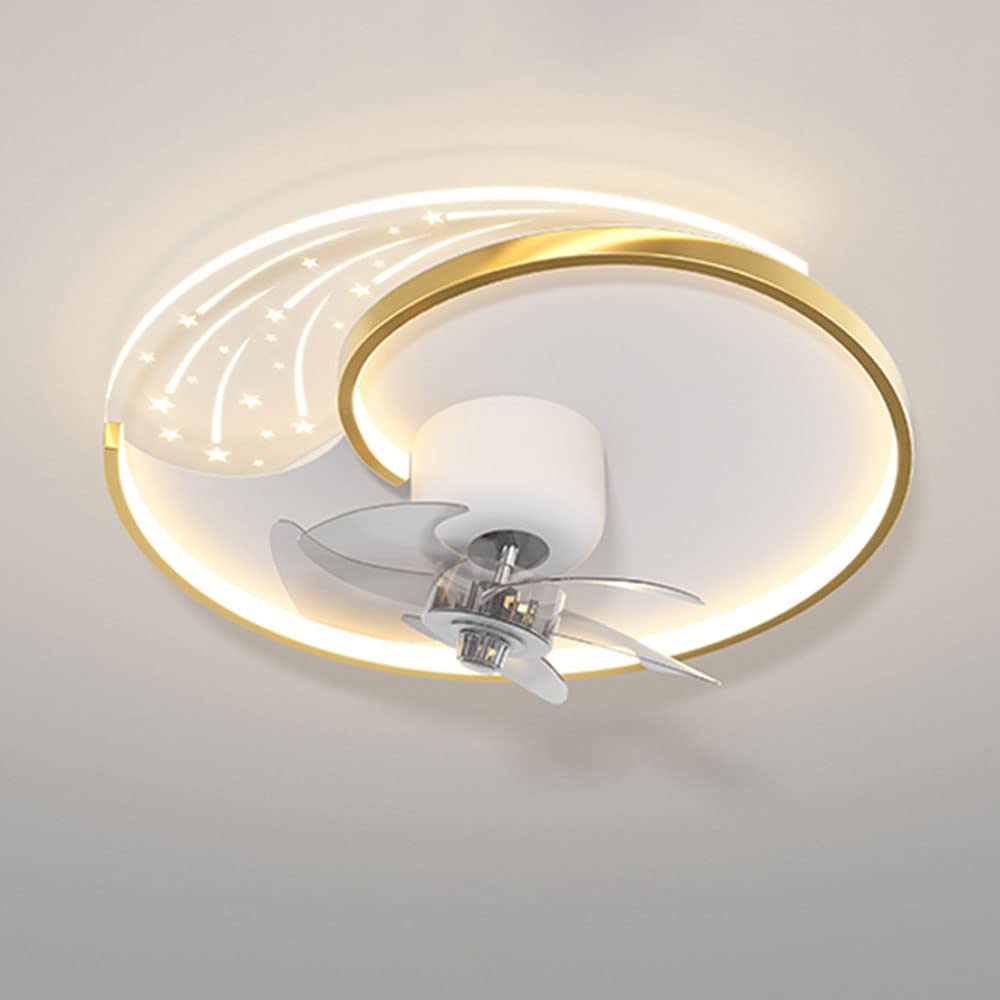 Ventilateur de plafond pour salon et chambre avec éclairage LED doux pour vos nuits d'été