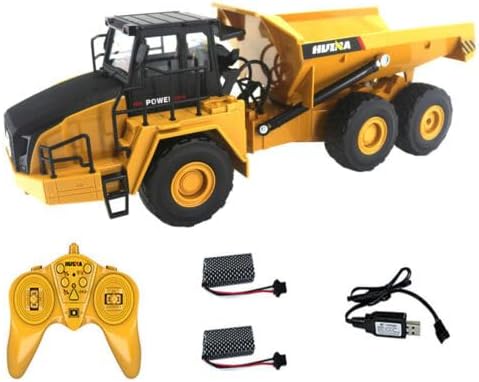 HUI NA Camión volquete RC a control remoto, escala 124, 2.4G, vehículos de construcción con 2 baterías recargables para niños y niñas disponible en Yaxa Venezuela