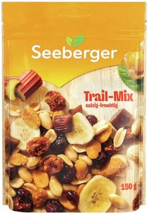 Seeberger Trail-Mix, Nuss-Frucht-Mischung, salzig-fruchtig (12 x 150 g)