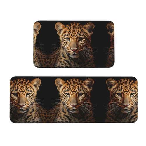Tapis de sol imperméables et rembourrés avec imprimé léopard - 2