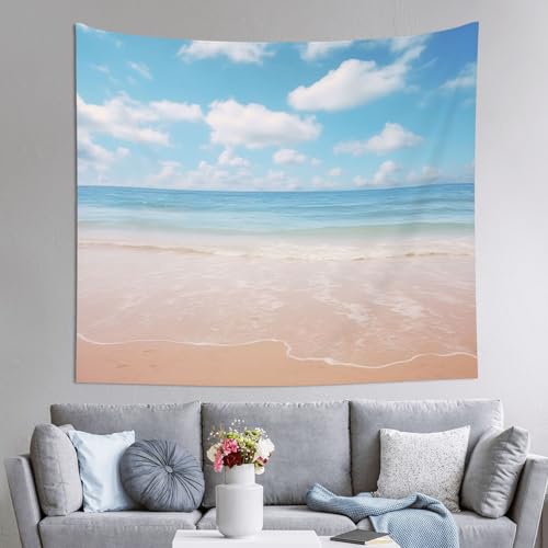 Tapiz con estampado de vista del mar para transformar tu dormitorio en un oasis relajante