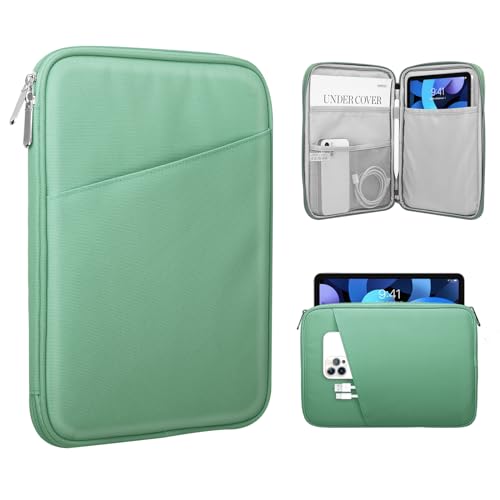 Image of TiMOVO 9-11 inch Tablet Sleeve Bag with Pocket, Bodhi Green | Fits iPad 11 inch A16 2025, iPad 10.9 inch /10.2 inch, Air 11 inch 5th /4th Gen, Galaxy Tab A9+ /A11 Plus 11 inch
