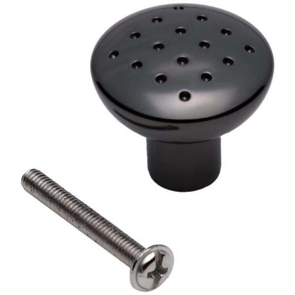 Merriway BH01041 Dimpled Knob Black Nickel 28mm -20 Pcs
