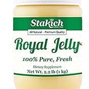 Amazon Com Stakich Fresh Royal Jelly Pure All Natural Highest Quality No Additives Flavors Preservatives Added 1 Kg 2 2 Lb Health Personal Care