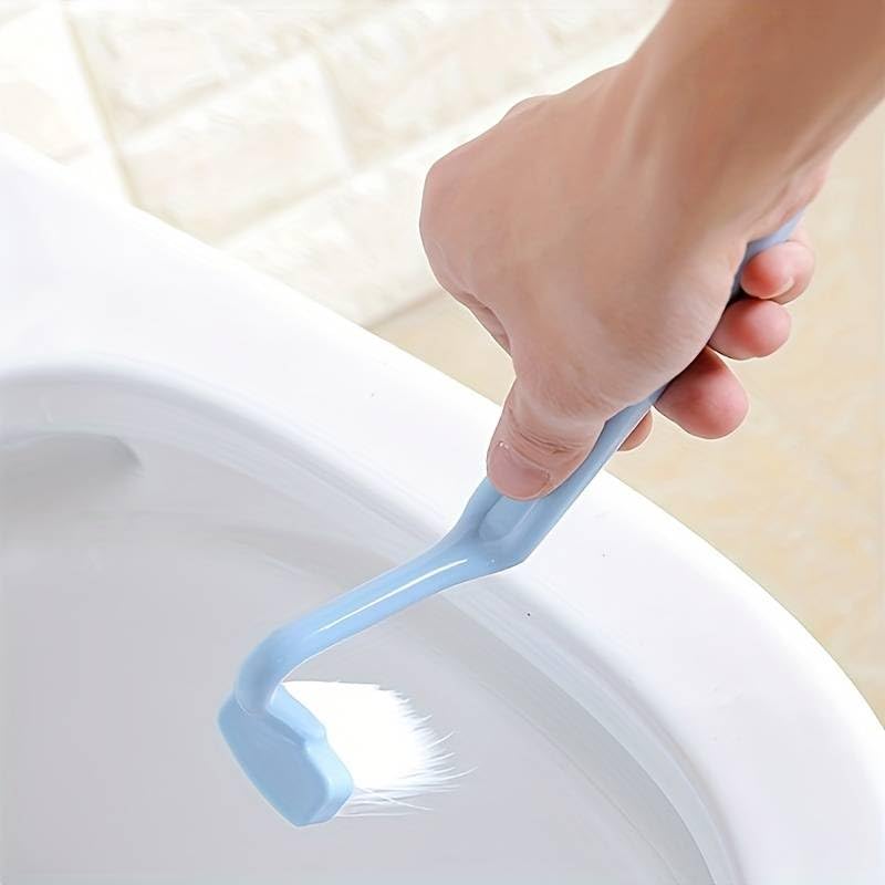 2PCS Toliet Cleaning Brush Under Rim Cleaning Soft Bristle Brush Cleaning Tool Curved Reach All Spots Easy Cleaning Solution Plastic Rim Cleaner for Bathroom Toliet - Image 4