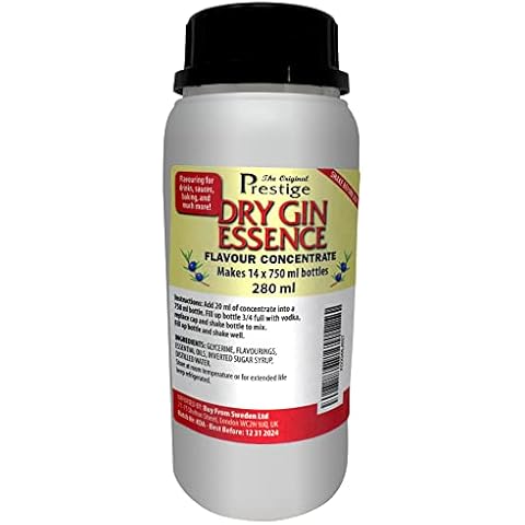 Dry Gin Flavouring Essence 280 ml - Add Vodka and Make Your Flavouring Drink - Professional Flavouring for Home and Micro Distilleries Cover