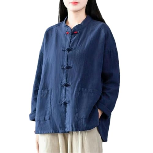 Costume traditionnel chinois en coton respirant et lin thermorégulateur anti-transpiration