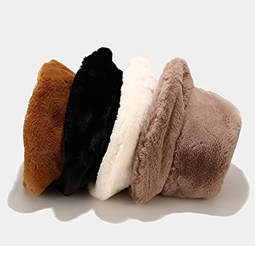 Gorro tipo Bucket cálido y peludo para mujer Dirholl miniatura 2