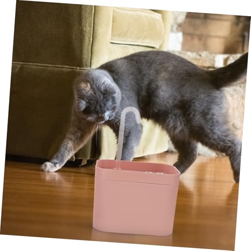 Fuente automática para gatos color rosa elegante miniatura 4