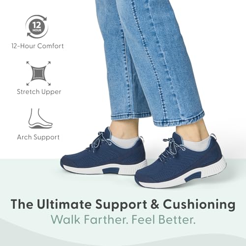 Image of Orthofeet Women's Orthopedic Stretch Knit Walking Sneaker