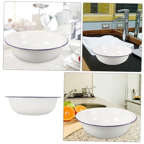 Bassine portable pliable en émail Mobestech pour la maison