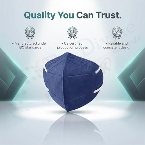 Image of Reusable & Washable Face Mask - Breathable Foldable Non-Woven Fabric Mask with Adjustable Ear Loops for Everyday Use, Comfortable Unisex Fit