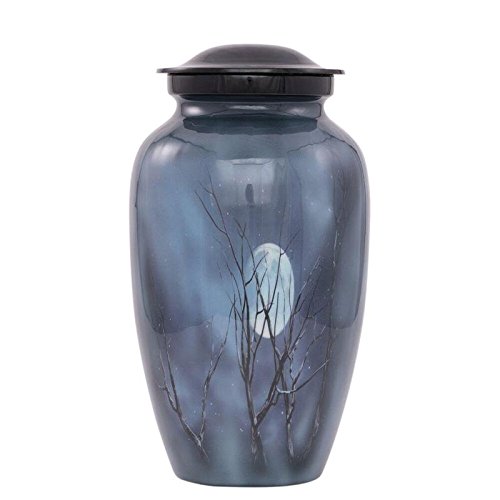 two-4-five Cremation Urns for Human Ashes Full Size Moon in The Woods Design