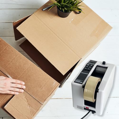 Image of SMART PACK 2 in 1 (Automatic and Manual) Tape Dispenser for Packing with Cutting Machine | Electric Tape Cutter | High Performance Tape Cutter | 1 Dispenser of 1 INCH