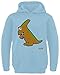 Hariz Parasaurolophus 2 - Sudadera con capucha para niños, diseño de dinosaurios azul cielo 6 años