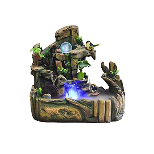 TONPOP Innen-Entspannungs-Tischbrunnen, Wasserfall,...