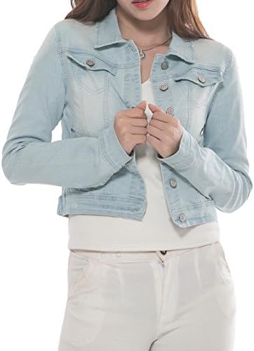 lightweight cropped denim jacket
