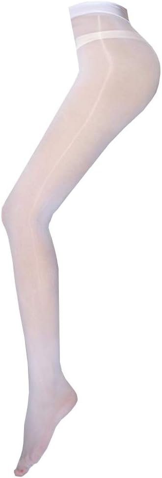Long-Perfect Super Shiny Footed Tight Oily Bright Shimmery Stockings Pantyhose 8 Denier 912-Pin Socks White, Type12